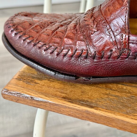 Florsheim Imperial Genuine Caiman Alligator Leather Loafer (size 10) - Picture 11 of 12